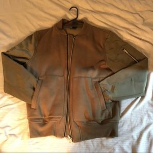 Olive Green H&M Bomber Style Jacket, Sz Medium M